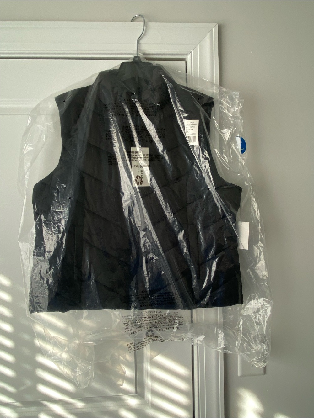 Women’s Cole Haan Black Quilted Puffer Vest-XL
